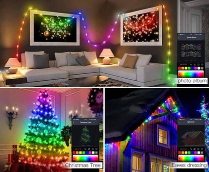 TIRA LED NAVIDEÑO INTELIGENTE DE 10 METROS + ENVÍO GRATIS