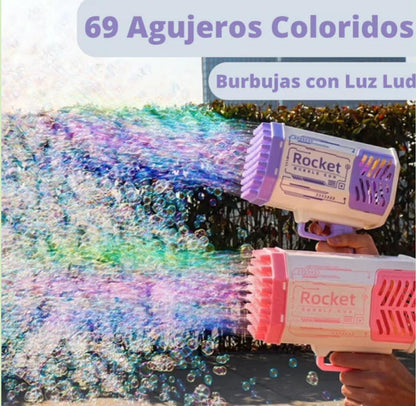 Promo Bazzoka de Burbujas + 500ML Líquido Burbujas